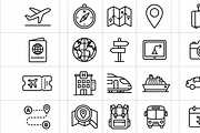 Bundles Travel Navigation Icon, an Outline Icon by adenpinkstore (Thumbnail 1 of 18)