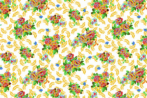 Seamless Floral Textile Pattern