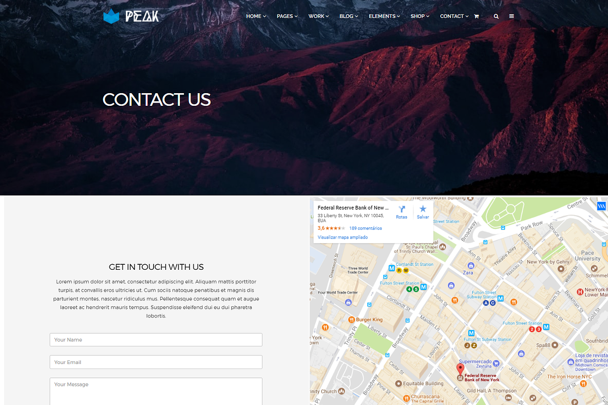 Peak Premium Agency WordPress Theme, a WordPress Template by Visualmodo (Photo 7 of 18)