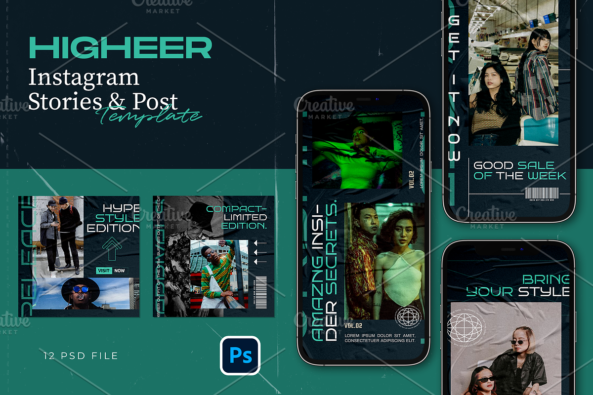 Hype Instagram Template - Higheer, a Social Media Template by Gibcreat (Photo 1 of 4)