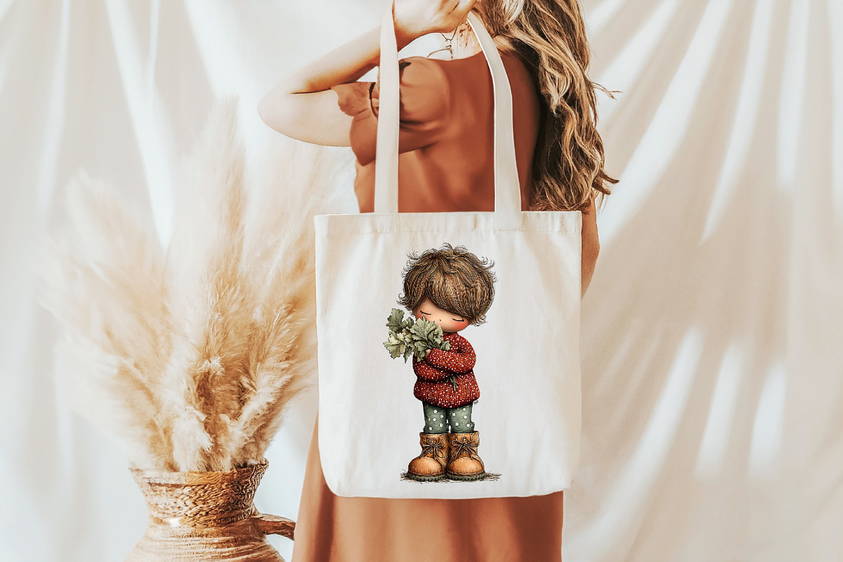 Whimsical Autumn Boy PNG Clipart, an Illustration by Designworld (Photo 4 of 9)