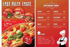 FAST FOOD FLYER & MENU