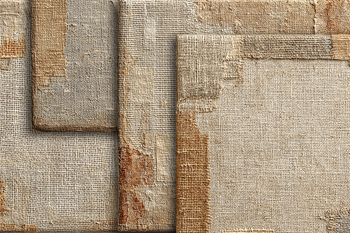 Old Burlap Linen Wabi Sabi Textures, a Texture Graphic by Area (Photo 15 of 18)