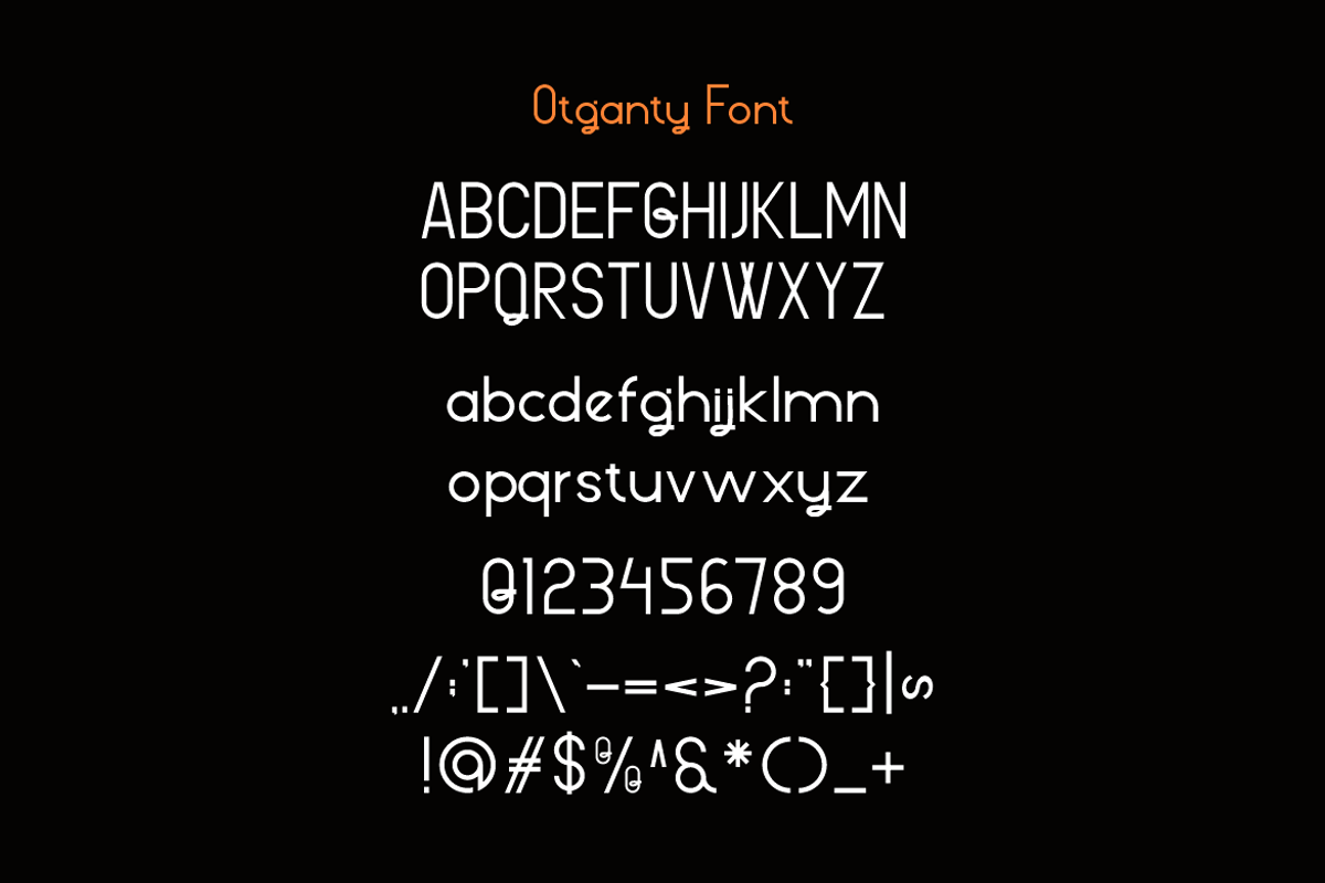 Otganty - Corporate Logo Font, a Sans Serif Font by Iqsiart Studio (Photo 7 of 7)