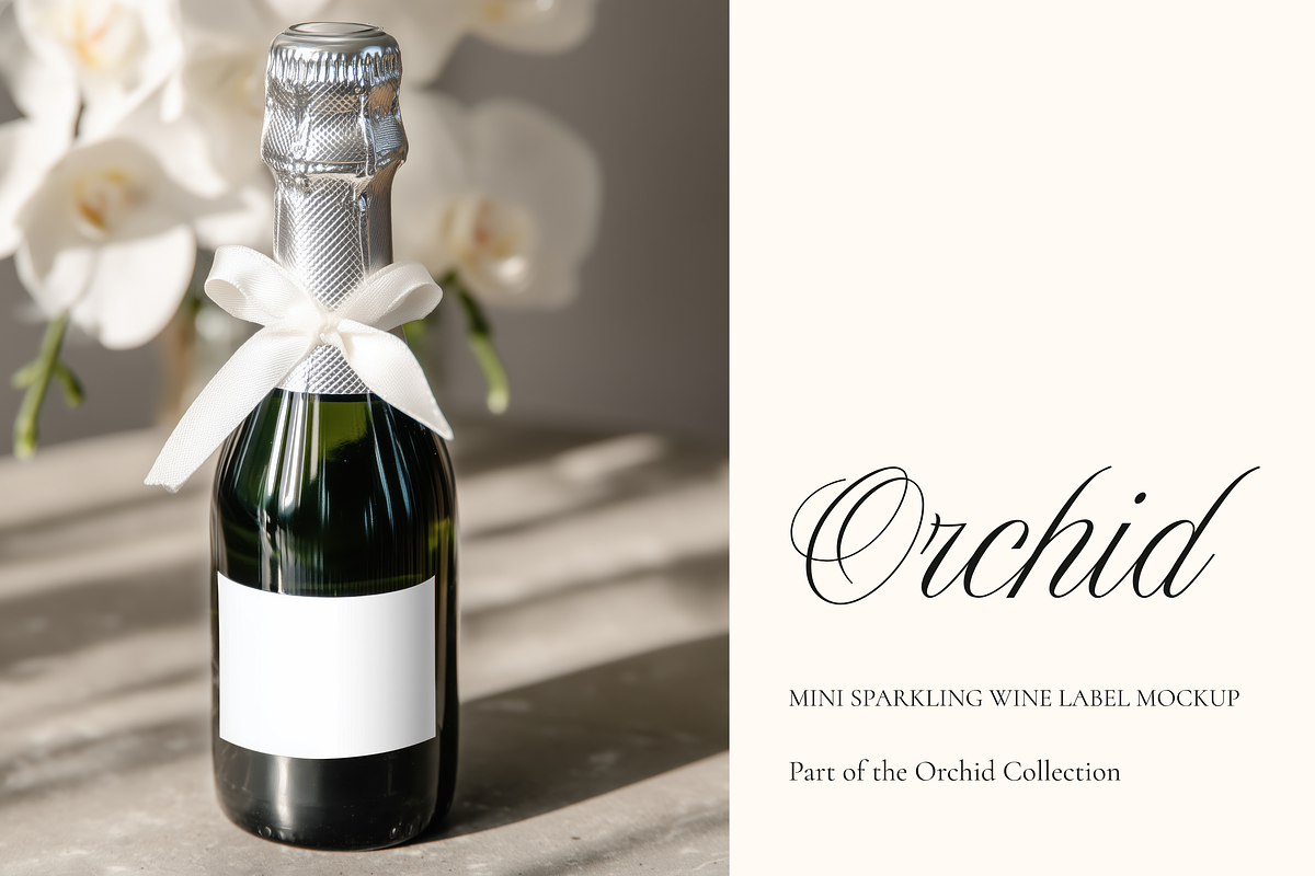 Mini Sparkling Wine Label Mockup, a Product Mockup by Serenefeeling (Photo 1 of 6)