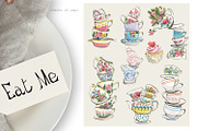 Watercolor Alice in Wonderland, an Illustration by Love Watercolor Store (Thumbnail 3 of 14)