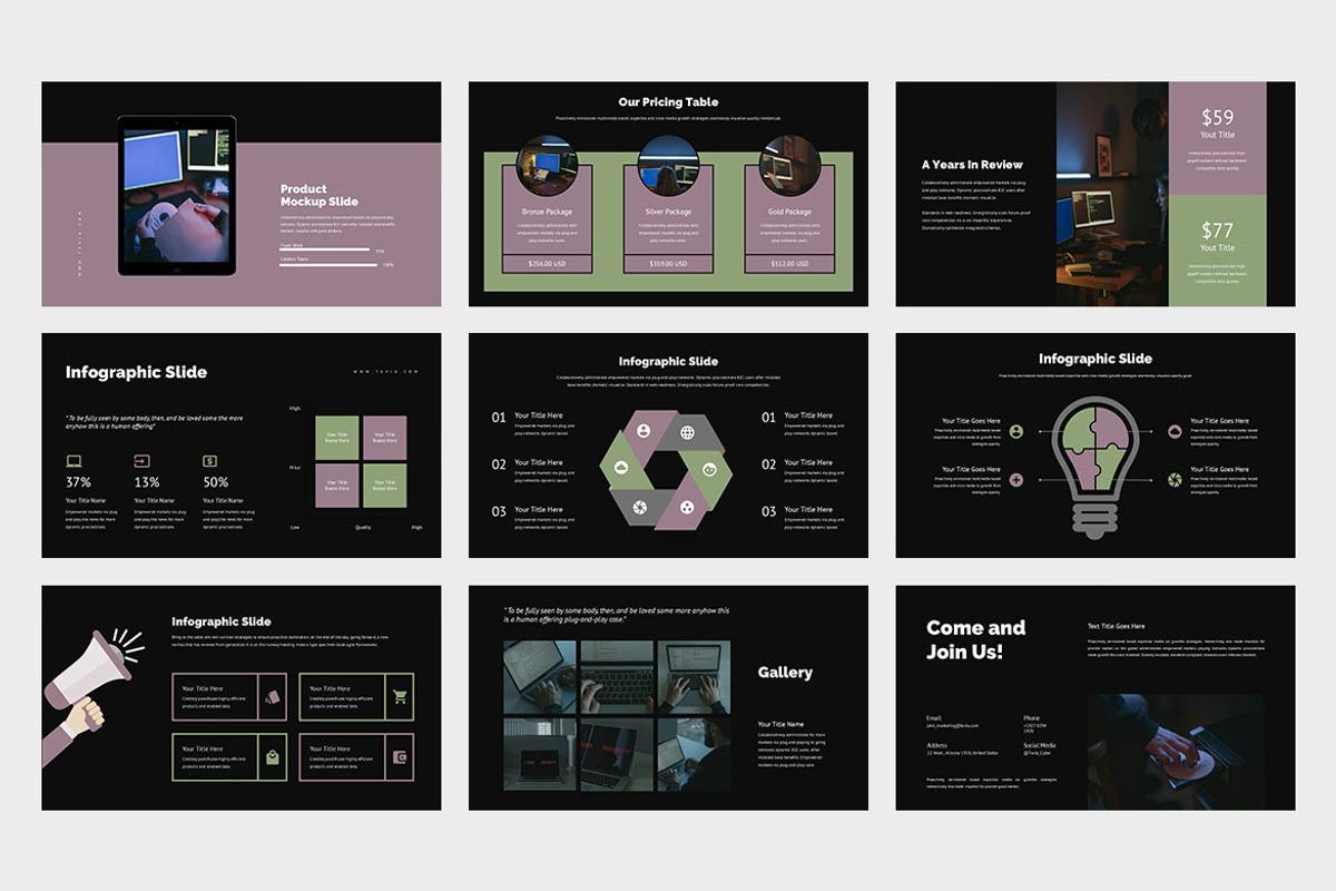 Tevia : Cyber Security Google Slides, a Presentation Template by Punkl Camp (Photo 8 of 9)