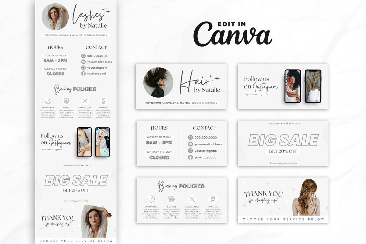 Lash Tech Acuity Scheduling • Canva, a Websites & App Template by OniriqveDesigns (Photo 3 of 8)