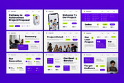 White Purple Modern Business Keynote, a Presentation Template by graphicook (Thumbnail 2 of 4)