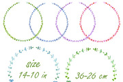 Watercolor clipart Wreaths, a Decorative Illustration by AqwaColor (Thumbnail 2 of 3)