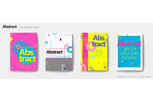 Memphis and hipster style brochure, a Magazine Template by TotallypicRF