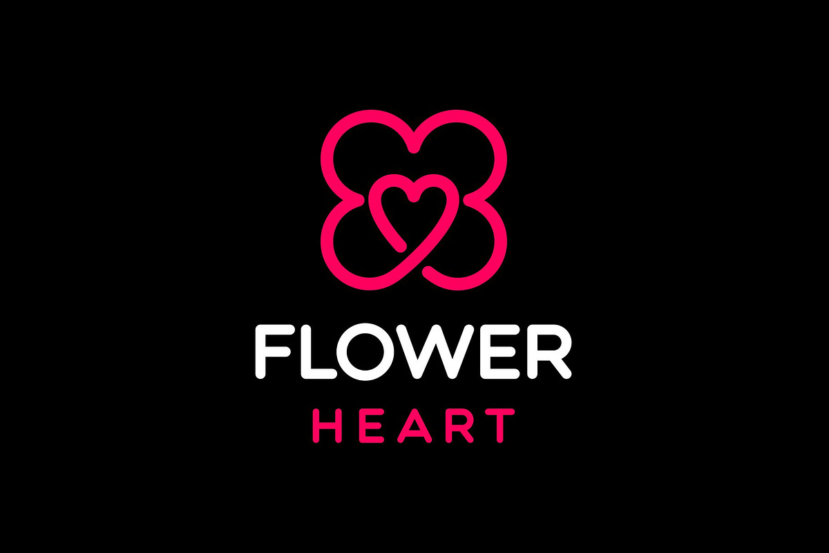 Flower and Love Heart Logo, a Branding & Logo Template by Buqancreative (Photo 2 of 4)