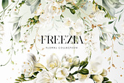 White flowers, Freesia, an Object Illustration by ollalya (Thumbnail 1 of 10)