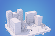 Low Poly City Block, an Architecture 3D Model by 3DGeeq (Thumbnail 2 of 8)