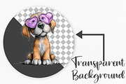 Watercolor Valentine Cat and Dog PNG, an Illustration by Canvas Craft (Thumbnail 2 of 6)