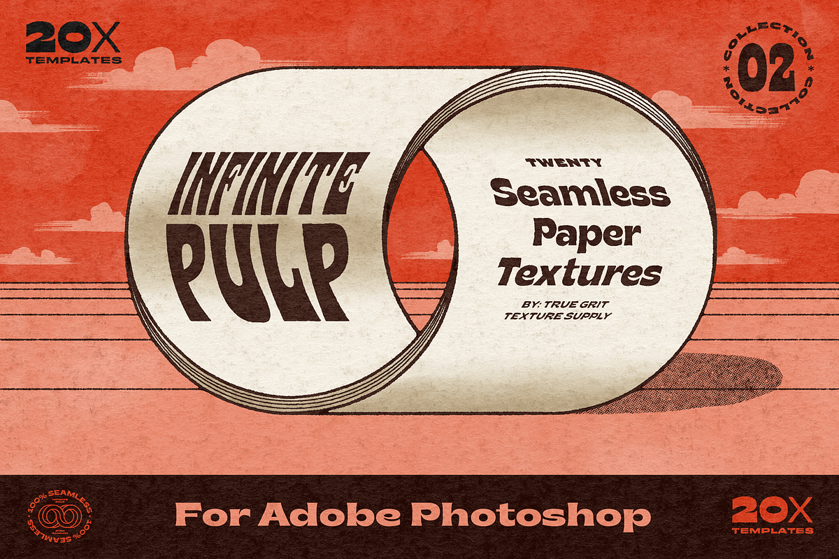Infinite Pulp 02 for Photoshop, a Texture Graphic by True Grit Texture Supply (Photo 1 of 10)