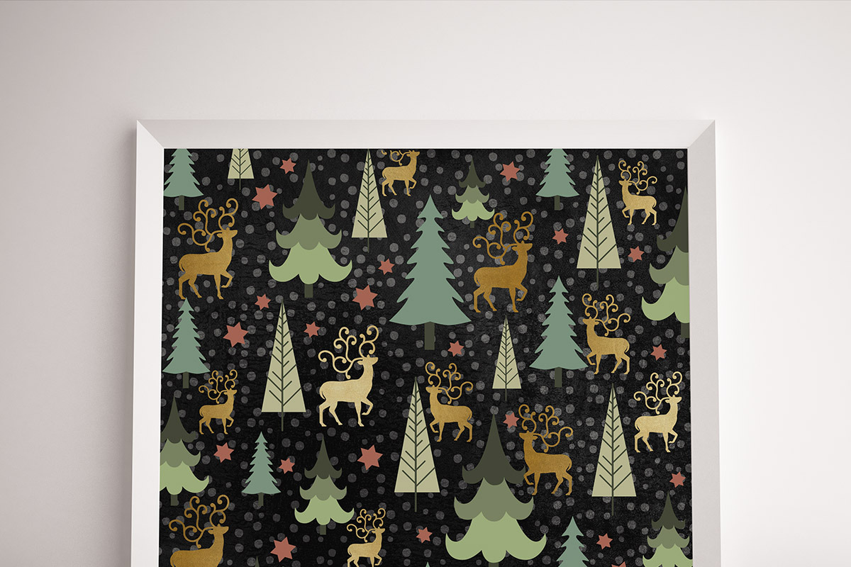 Chalk & Gold Merry Christmas Papers, a Texture Graphic by Chus Moreno Studio (Photo 2 of 6)