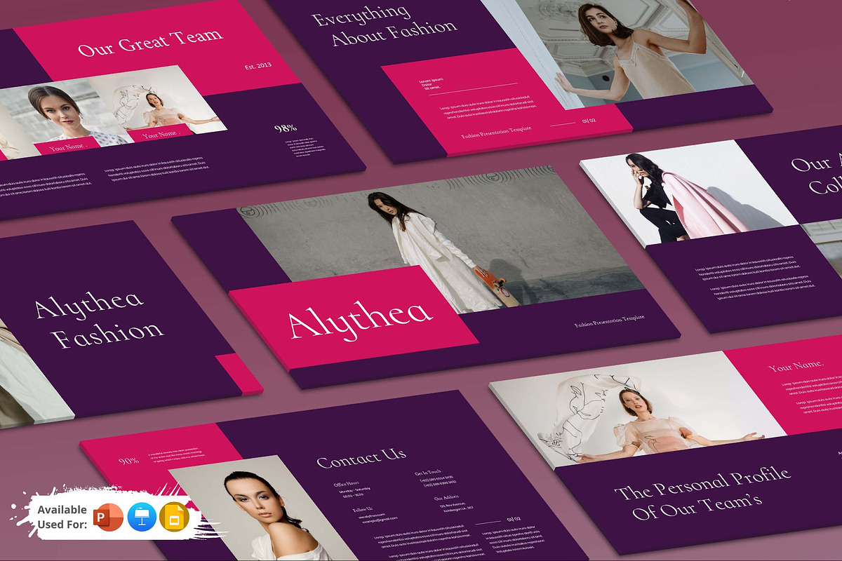 Alythea Presentation Template, a Presentation Template by Analogous Temp (Photo 1 of 5)