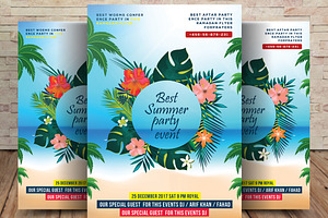 Summer Break Flyer Template