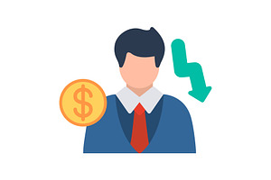 Investor Flat Icon, a Duotone Icon by Pexelpy