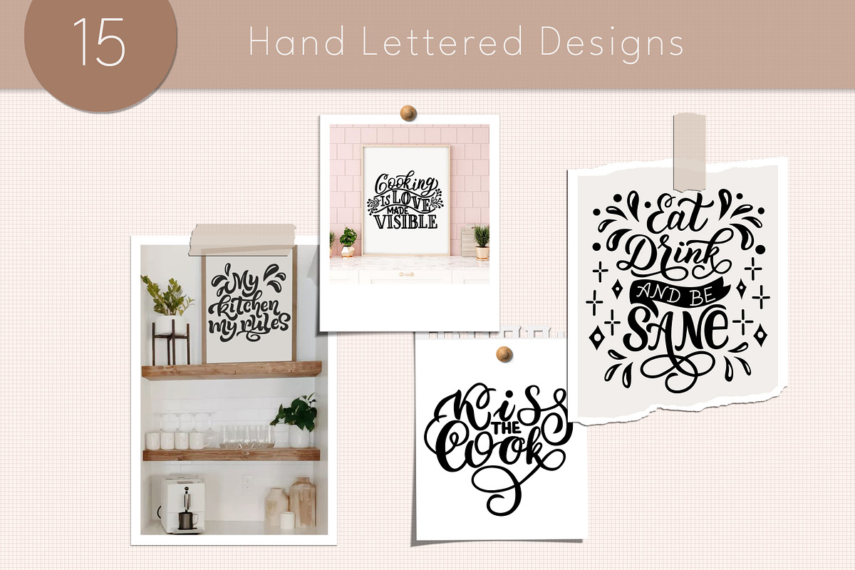 Kitchen Quotes SVG Bundle, an Illustration by rinaletters (Photo 4 of 4)