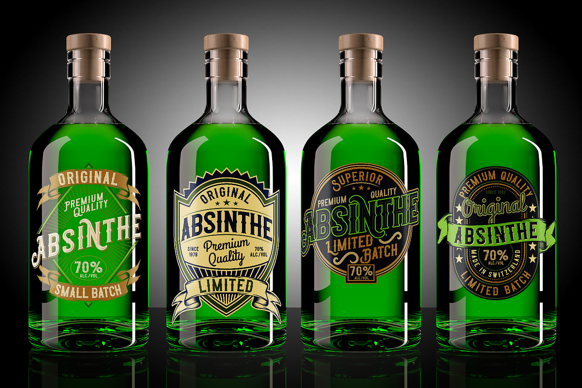 Original Absinthe Layered Font preview 6
