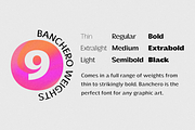Banchero - Modern Sans Family, a Sans Serif Font by Jehoo Creative (Thumbnail 7 of 12)
