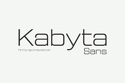 kabyta Sans, a Sans Serif Font by agnyhasyastudio (Thumbnail 1 of 14)