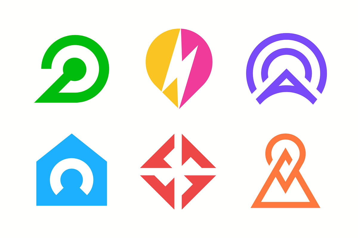 6 Modern Abstract Monogram Logos, a Branding & Logo Template by Signatoro (Photo 1 of 3)
