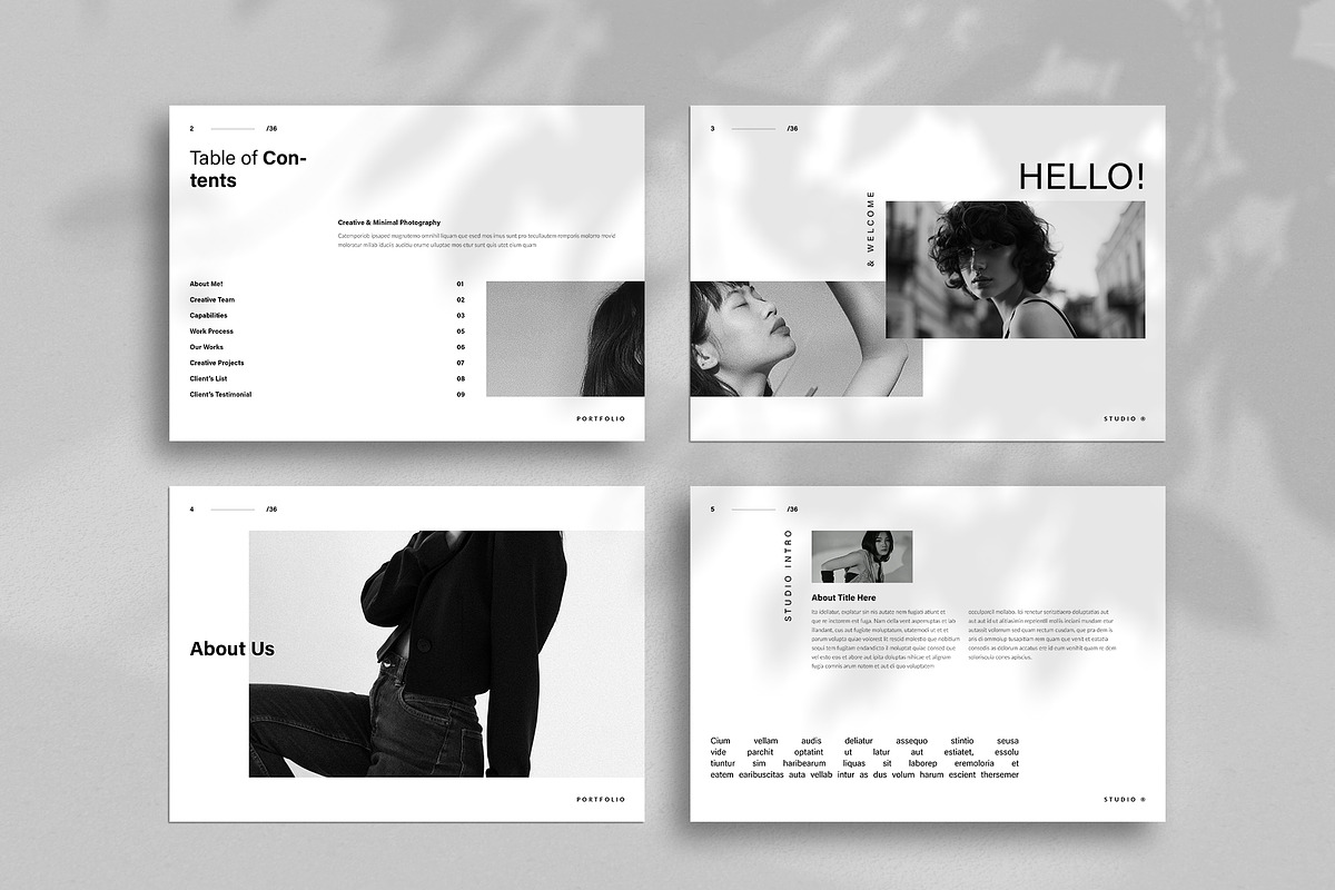 Photography Portfolio Template, a Brochure Template by TemplateFolio-Shop (Photo 4 of 20)