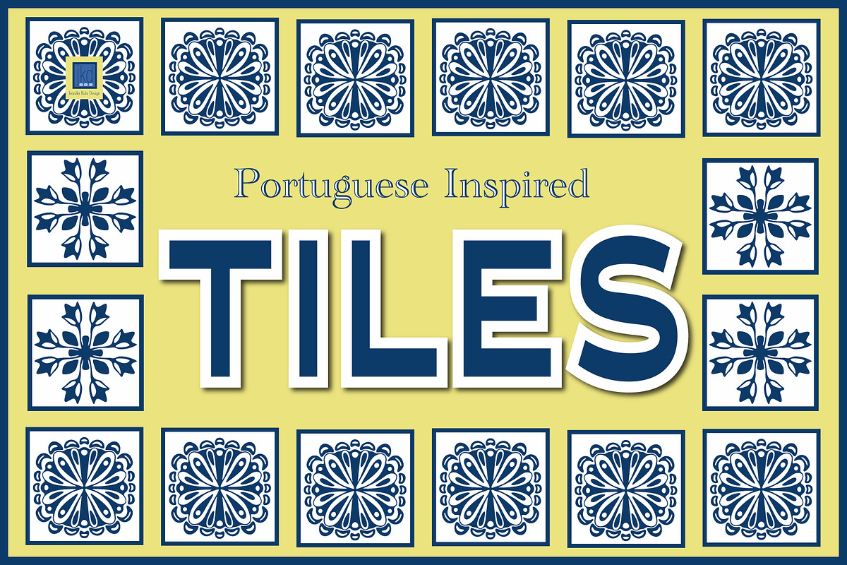 Portugues Inspired Tiles, an Object Graphic by JKD by JenniferKuhrDesign (Photo 1 of 9)