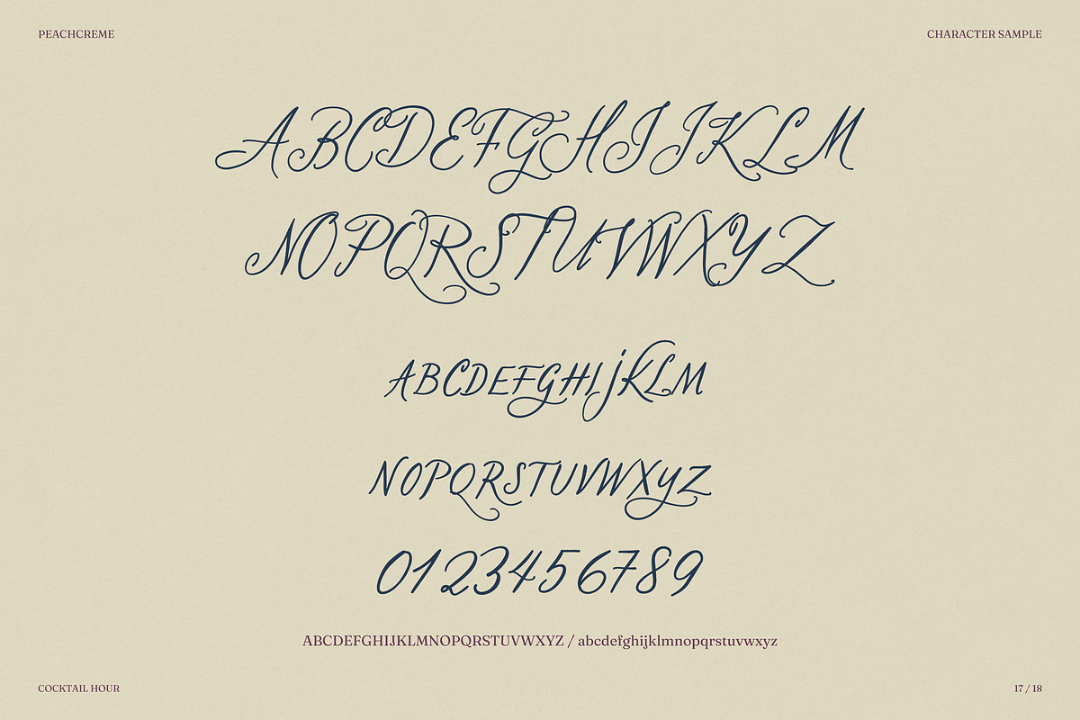 Cocktail Hour, a Handwritten Font by PeachCreme (Photo 17 of 18)