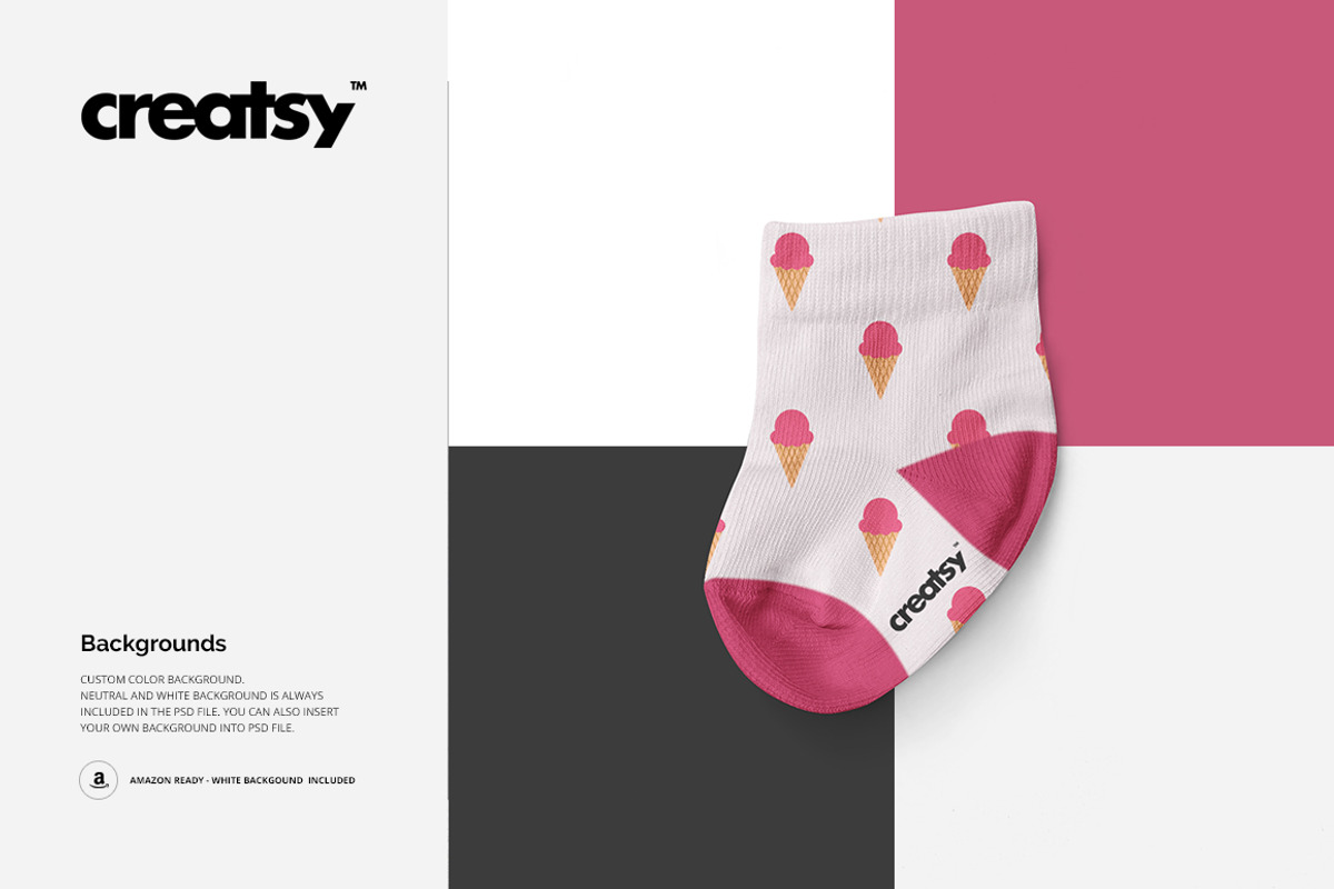 Baby Socks Mockup Set, a Product Mockup by creatsy4 (Photo 6 of 8)