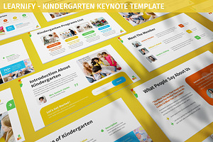 Learnify - Kindergarten Keynote, a Presentation Template by SlideFactory