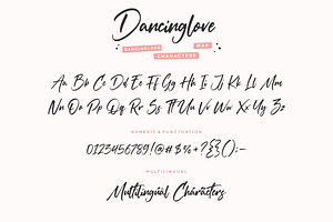 Dancinglove Modern Calligraphy Font