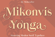 Mikonvis Yonga | Modern Serif Font, a Serif Font by MchCrafter (Thumbnail 1 of 15)