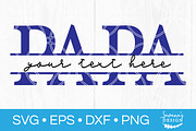 Papa Split Monogram SVG Cut File, an Illustration by SavanasDesign (Thumbnail 2 of 2)