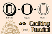 Venio 3D, a Sans Serif Font by Craft Supply Co. (Thumbnail 2 of 8)
