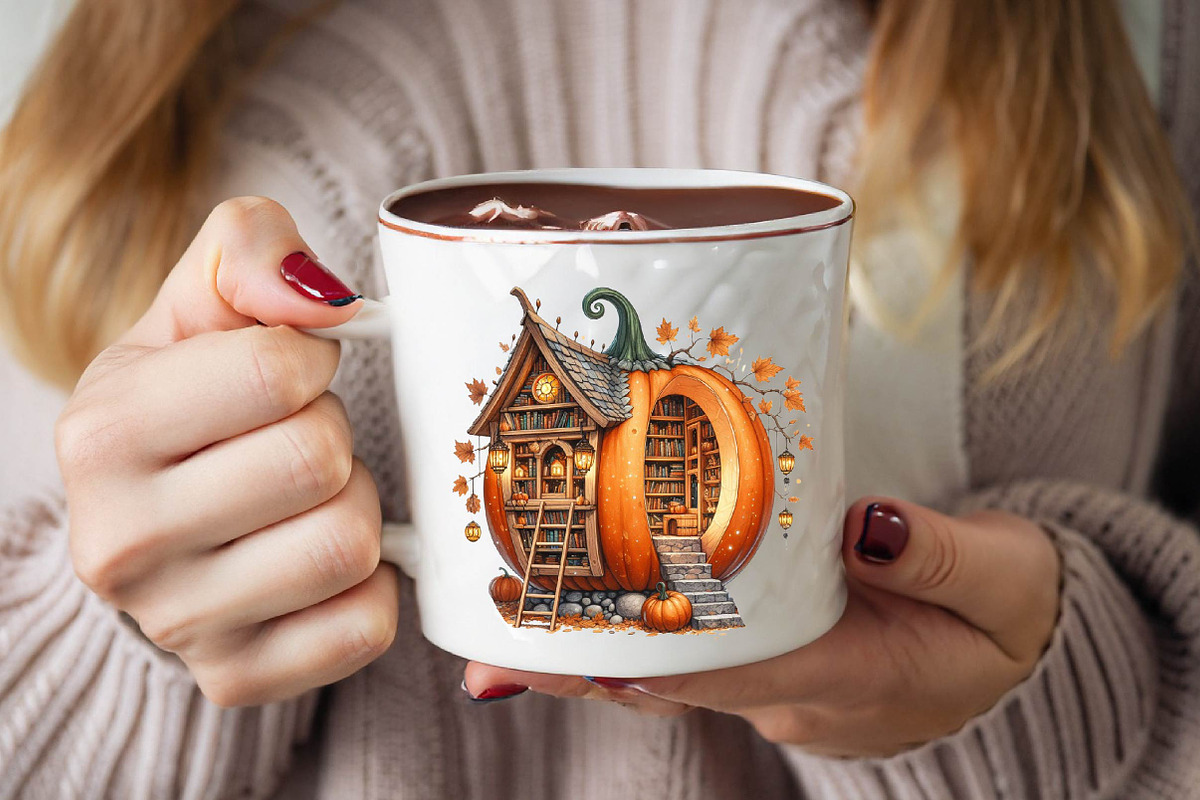 Fairy Pumpkin House Fantasy Sublima, an Illustration by SVGArt (Photo 7 of 8)