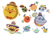 Clip art - Solar system, a Decorative Illustration by Kopirin (Thumbnail 2 of 10)