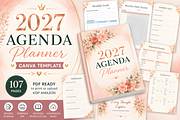2027 Agenda Planner | Canva Template, a Marketing Template by Coco Bloom (Thumbnail 1 of 4)
