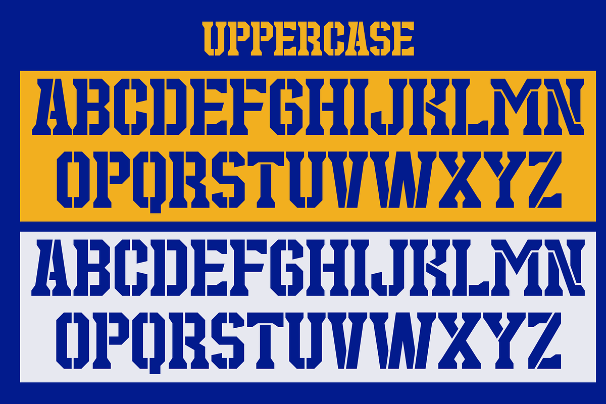 Disway - A Modern Stencil Sport Font, a Slab Serif Font by Marvadesign (Photo 4 of 6)