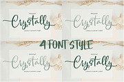Crystally (4) Script Font off70%, a Script Font by Meutuwah (Thumbnail 1 of 8)