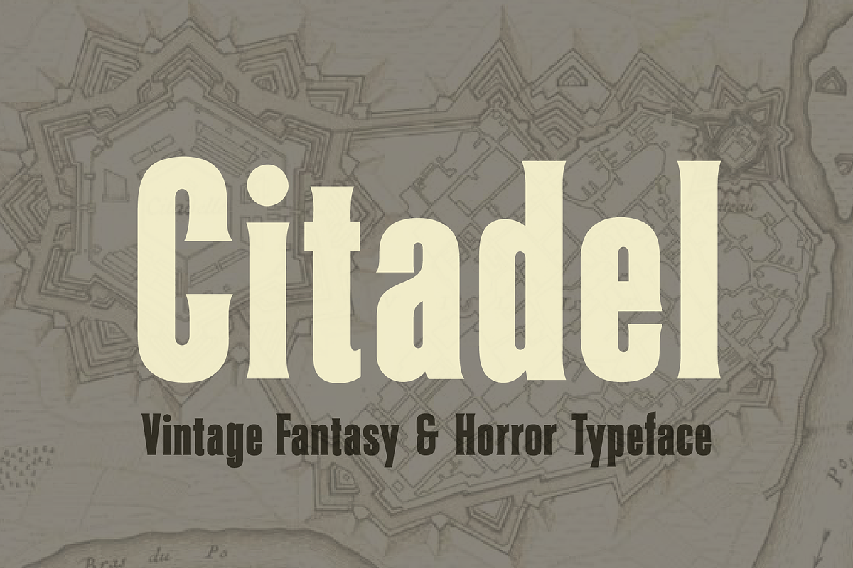 Citadel Fantasy Game Font, a Serif Font by Paper Moon Graphic Supply (Photo 1 of 6)
