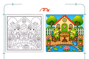 Bold Easy Frog Days Coloring Book, an Object Illustration by Coco Bloom (Thumbnail 7 of 8)