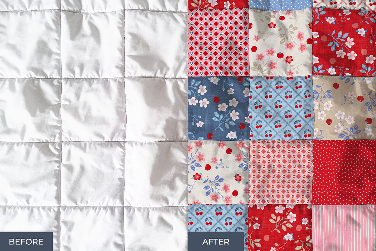 Patchwork Quilt Top Mockup, a Household Mockup by Ciranda Design (Photo 7 of 10)