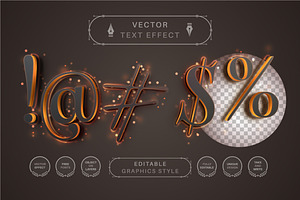 Bronze - Editable Text Effect