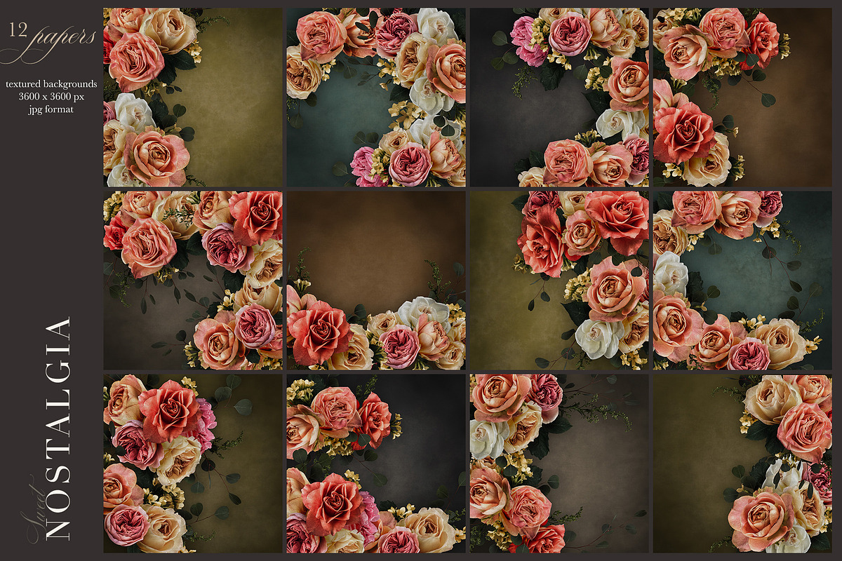 Nostalgia Rose Floral Clip Art, an Object Graphic by Eclectic Anthology (Photo 6 of 14)