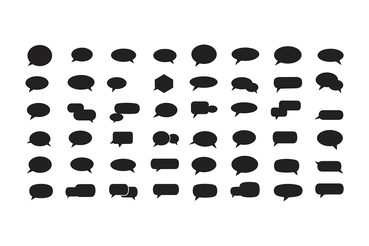 Various speech bubbles in different, an Illustration by designvectx