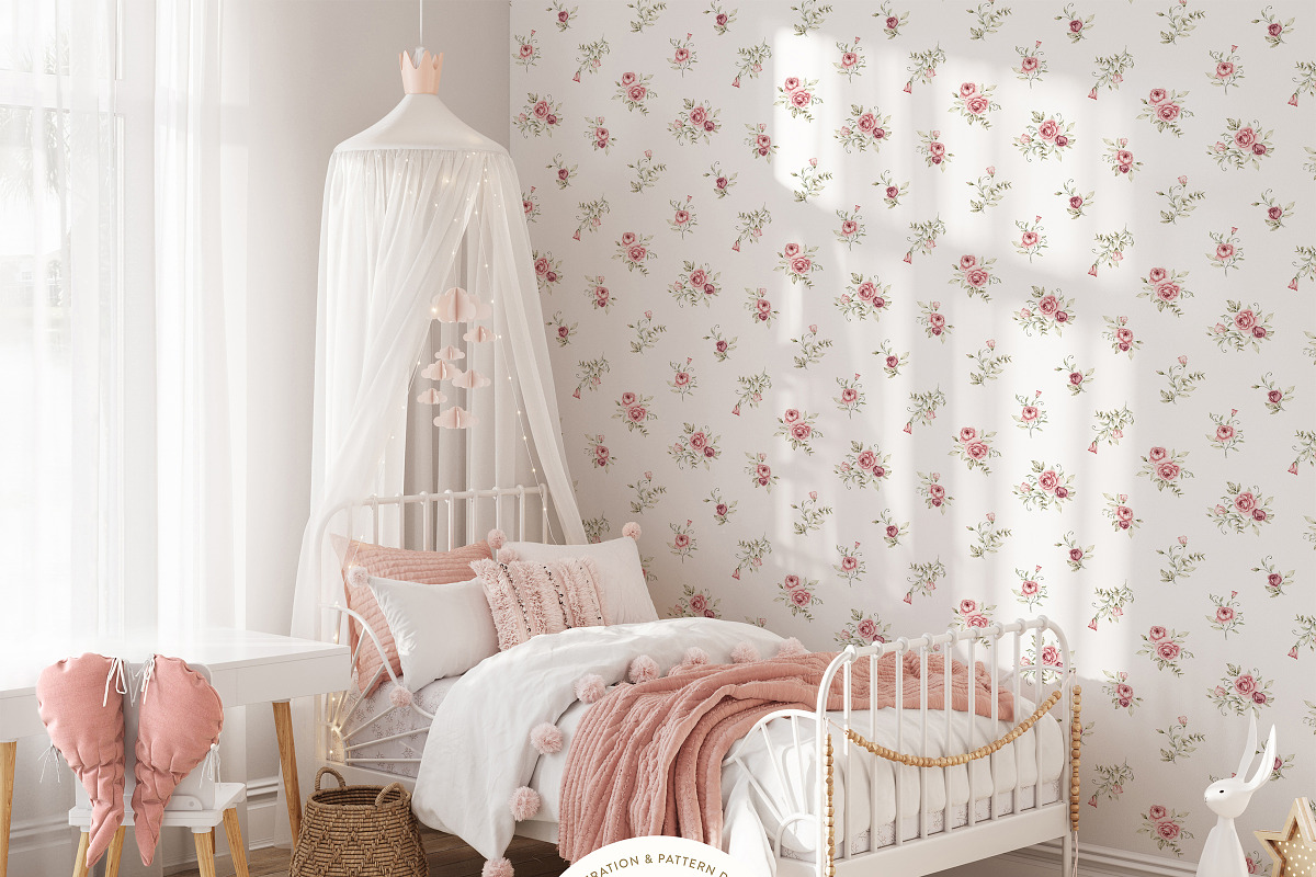 Watercolor Blush Roses Floral Set, a Decorative Illustration by Carol Lozove (Photo 30 of 50)